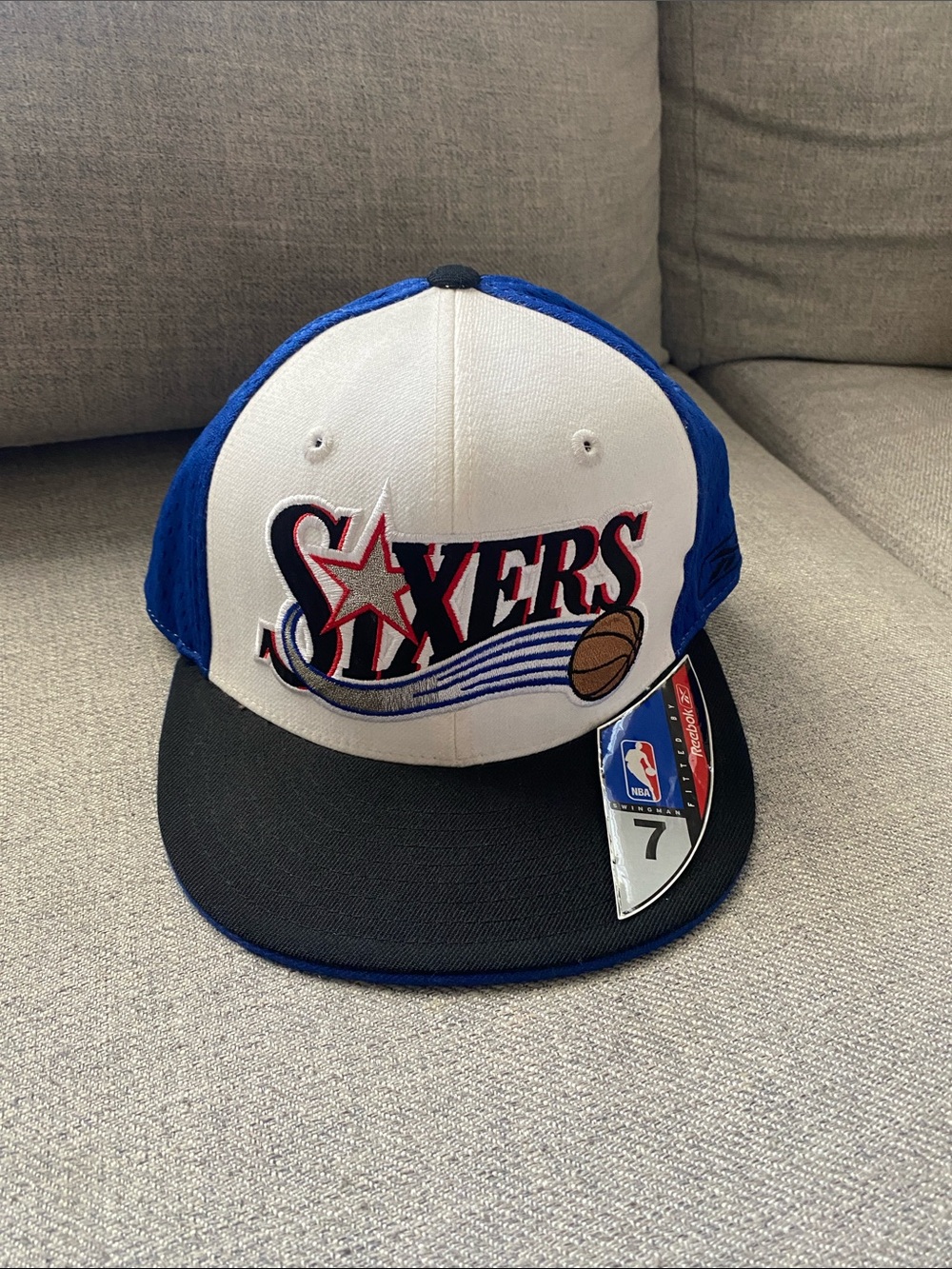 Reebok Vintage Philadelphia 76ers fitted Hat Blue/white